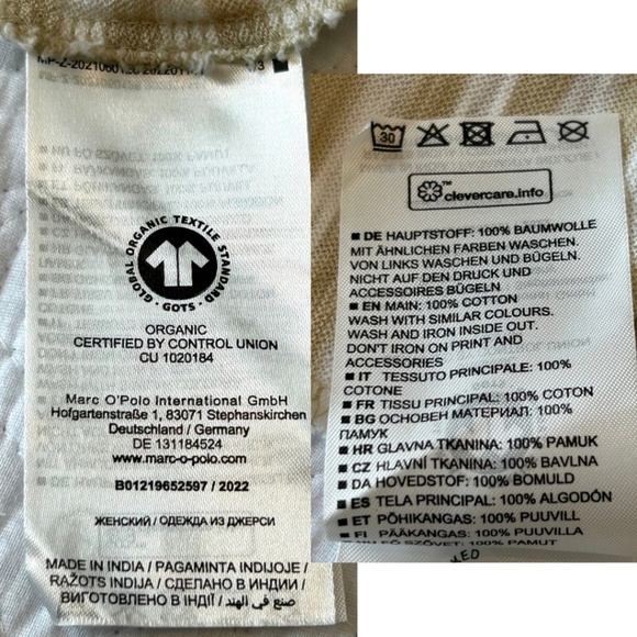 Marc O’Polo Essential Stripe Long Sleeve Organic Cotton Boat Neck T-Shirt Size M - Picture 9 of 14